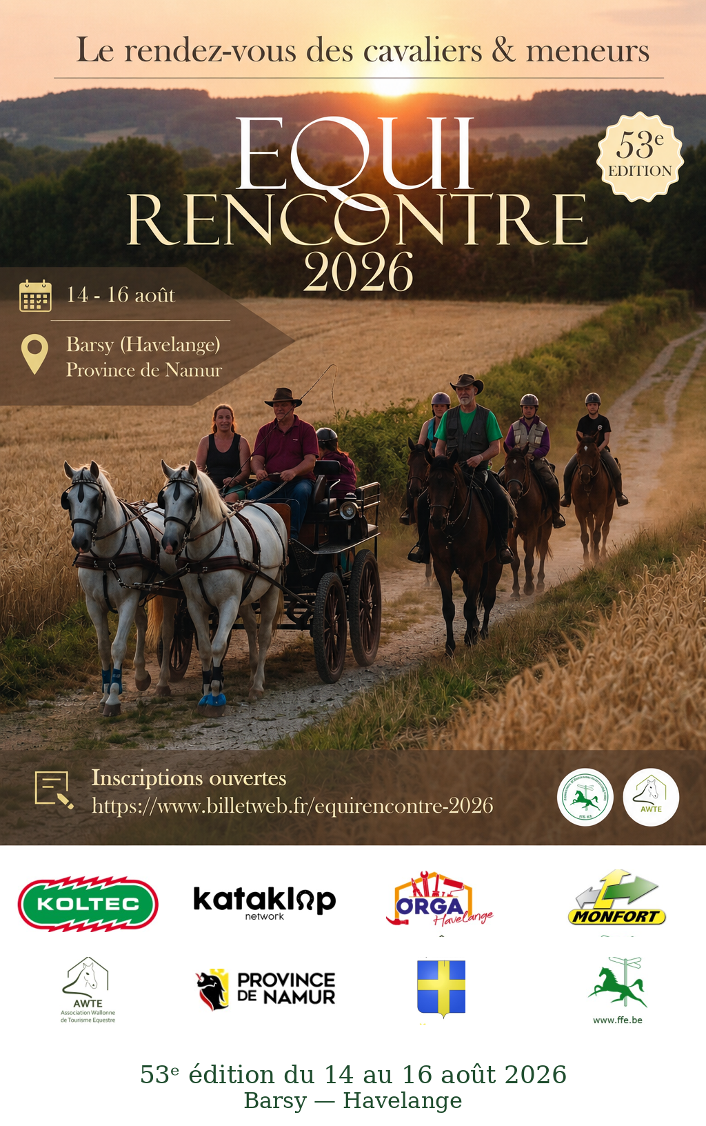 Affiche officielle EquiRencontre 2026