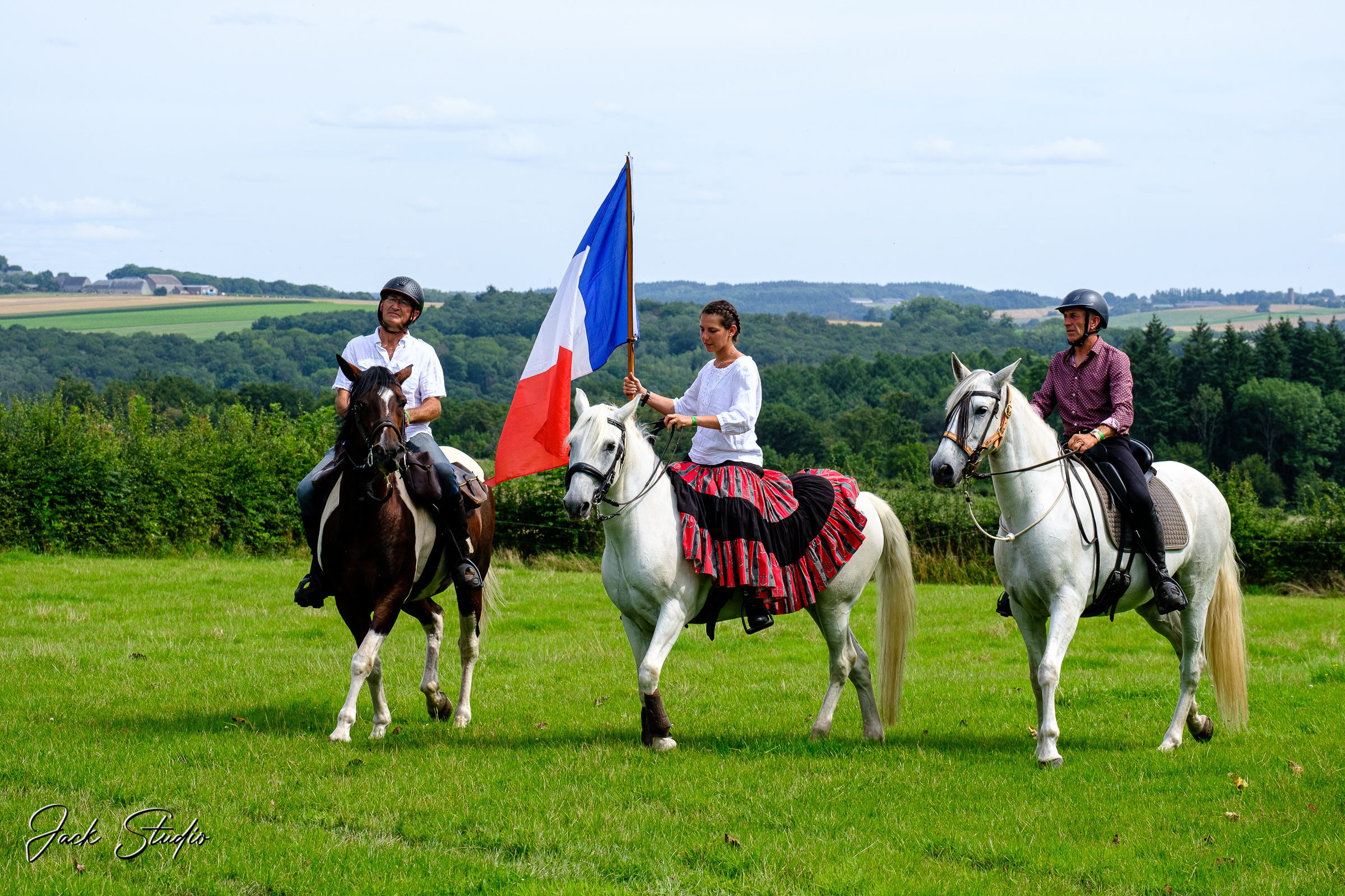 Équipage et drapeau